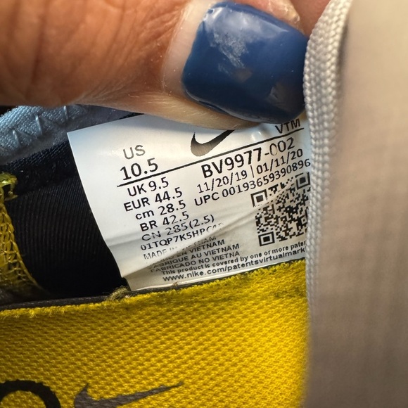 Nike Air Max 2090 Mens Shoes Size 10.5 Wolf Gray Yellow Black Running Athletic - Picture 13 of 16